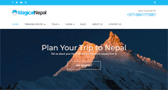 Desktop Screenshot of magicalnepal.com